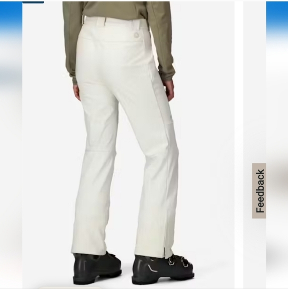 Marmot Kate Insulated Softshell White Ski Pants - Picture 3 of 10
